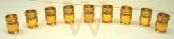 MENORAH CANDLE CUPS  {Set of 9} Gold