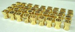 MENORAH CANDLE CUPS, Square shape [90] Brass