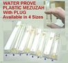 MEZUZAH CASES, WATERPROOF with RUBBER PLUG {preview} Plastic