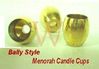 MENORAH CANDLE CUP, Bally Style, Brass