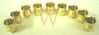 MENORAH CANDLE & OIL CUPS, Large, {Set of 9} Brass