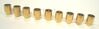 MENORAH CANDLE CUP, Cylinder Shape [Set of 9] Brass