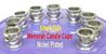MENORAH CANDLE CUPS, Small Size (Set of 9) Nickel