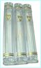 MEZUZAH with BACK COVER Size 12, Clear Plastic, Gold Print