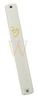 MEZUZAH COVER with Rubber Plug Size 20, White Plastic